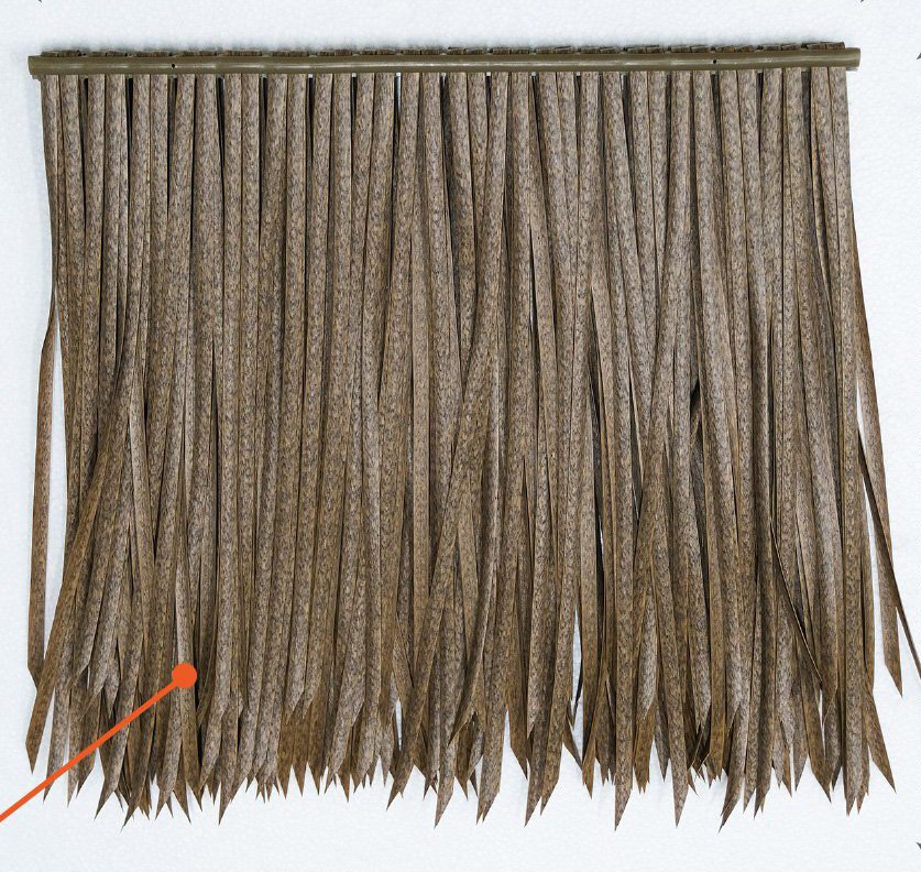 Cỏ tranh nhân tạo nẹp đúc cao cấp màu nâu đen PK 03 -2024