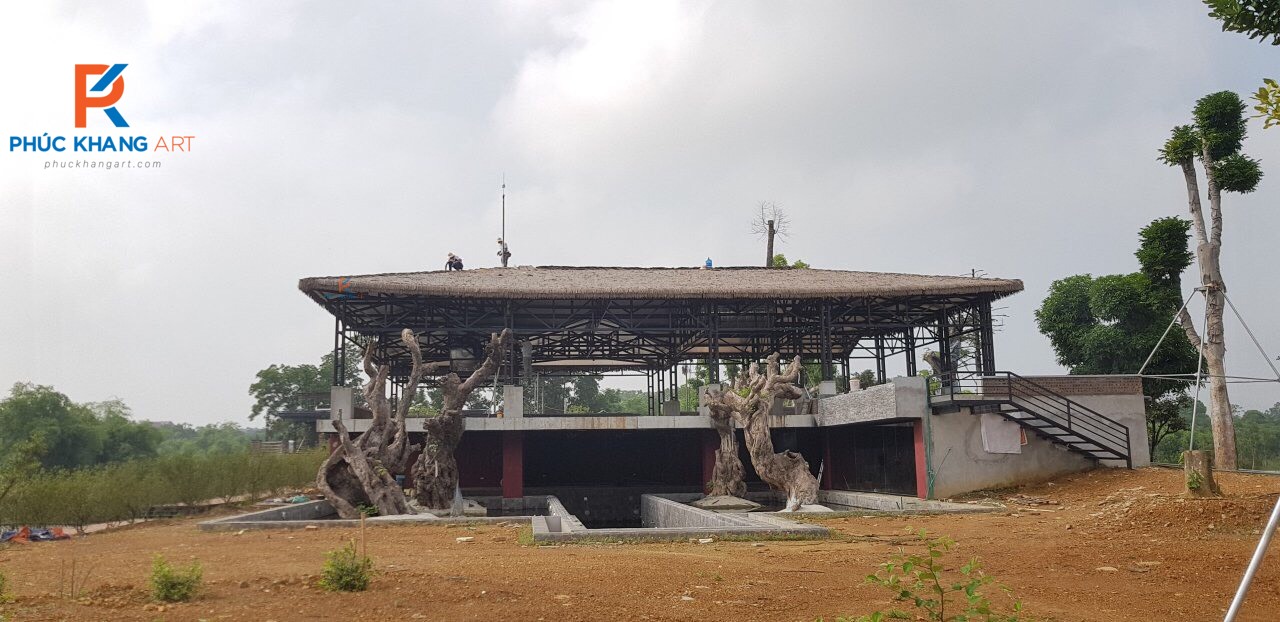 Dự Án Thi Công Nhà Mái Lá Kiên Trần House Yên Bài Ba Vì Hà Nội