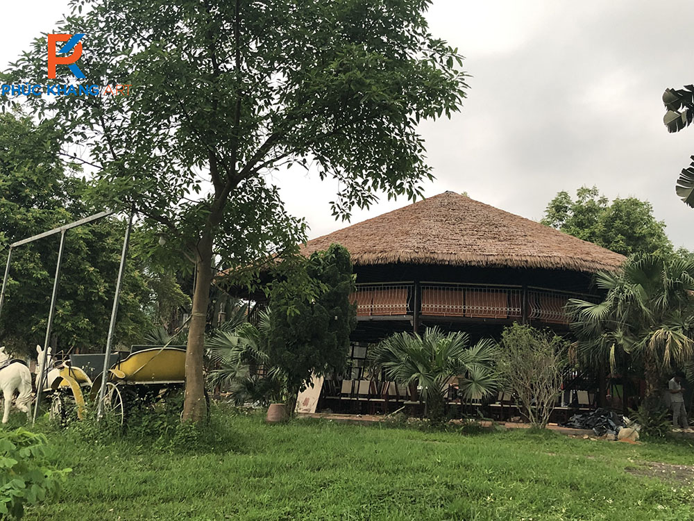 Dự án thi công chòi lá chòi bát giác Ba Vì - Hà Nội