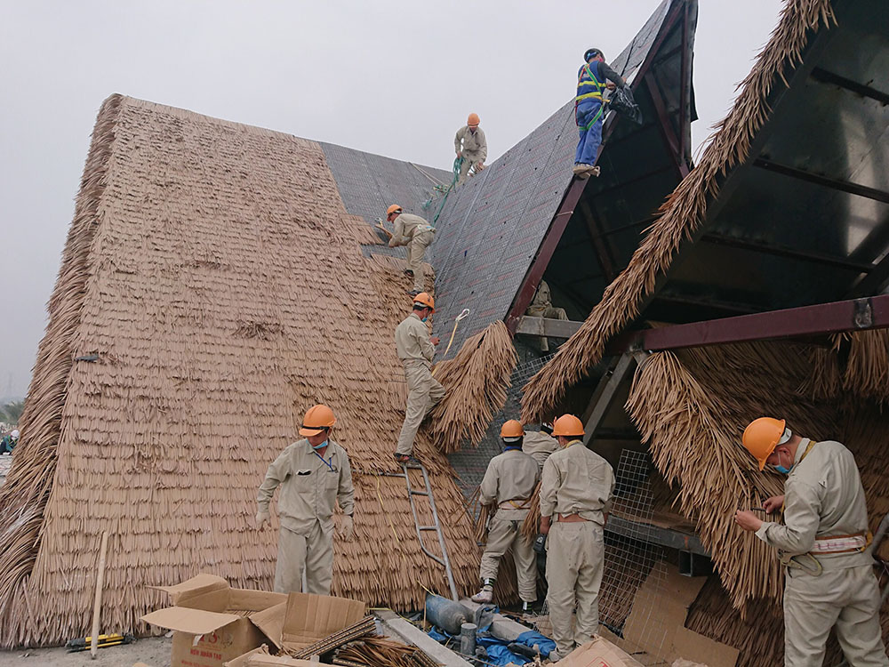 Phương pháp, cách  thi công Rơm nhân tạo, tranh nhân tạo đẹp, đảm bảo và đúng kỹ thuật